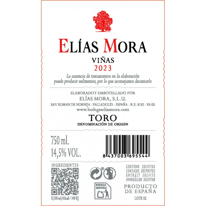 Viñas Elías Mora D.O. Toro (Caja 6 bot.) | Elías Mora